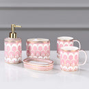 stylish and practical ceramic bathroom accessory set