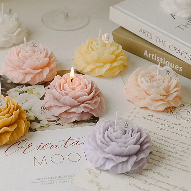 3d carnation flower candle aromatherapy decoration and gifts