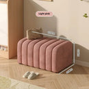 modern design shoe bench with soft and comfortable footrest