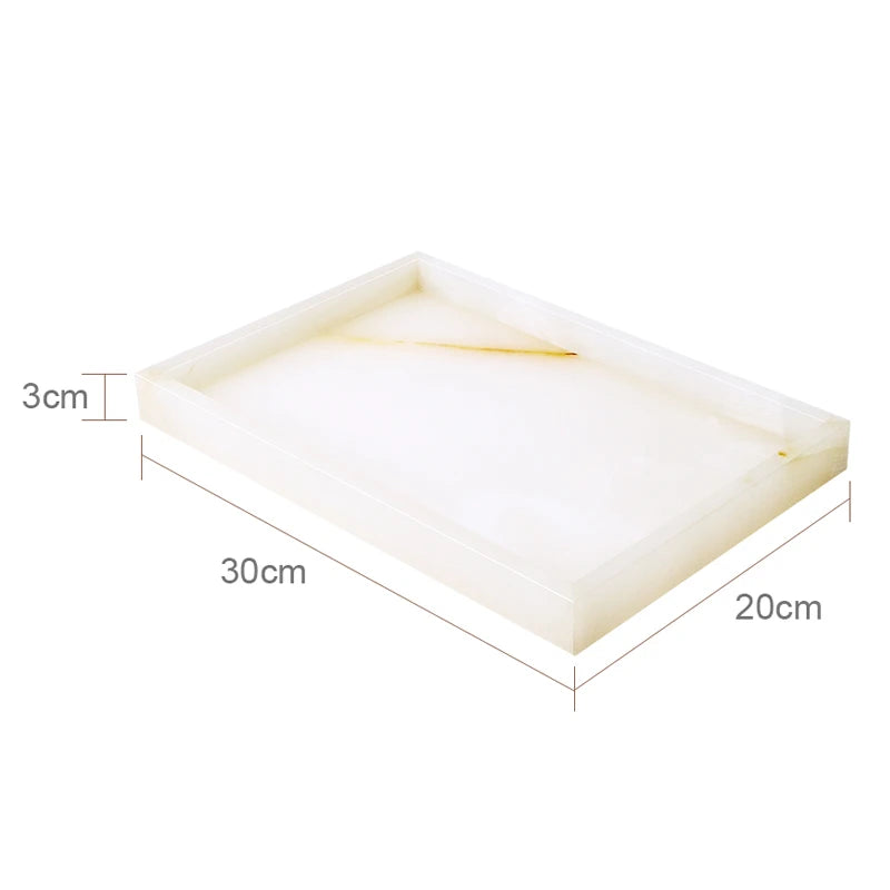 luxury natural marble bathroom accessory set - vue 14 sur 23