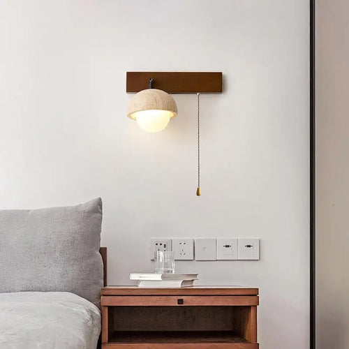 Creative wall light with switch and adjustable lighting angle - vue 3 sur 8