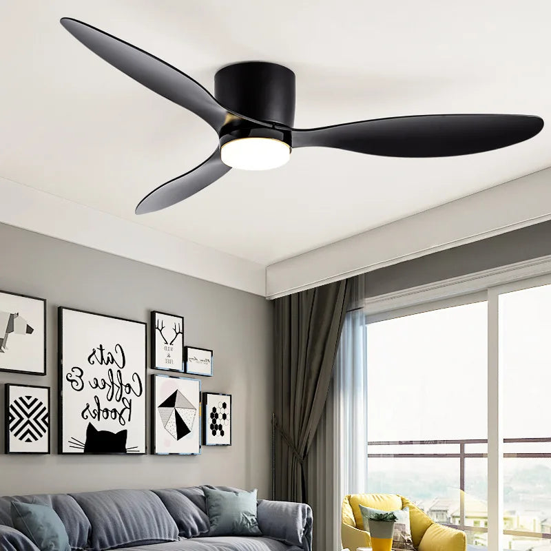 Nordic style smart ceiling fan light for modern interiors