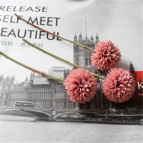 Artificial dandelion chrysanthemum flower for wedding and event decoration - vue 7 sur 14
