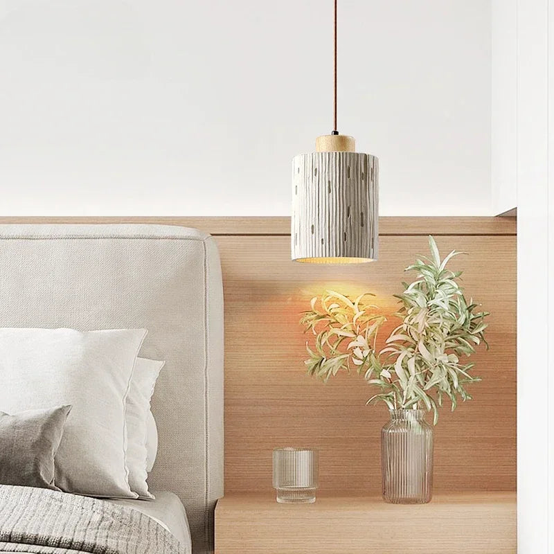 Retro stone pendant chandelier for interior decor