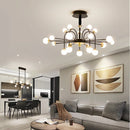 Modern simple and luxurious nordic style glass ball chandelier
