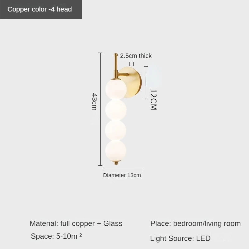 Modern copper wall light for interior decoration - vue 11 sur 12