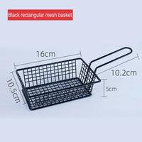 Stainless steel chips basket for fried foods
