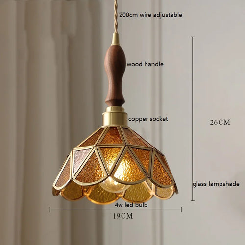 iwhd modern glass copper butterfly LED hand lamp - vue 13 sur 28