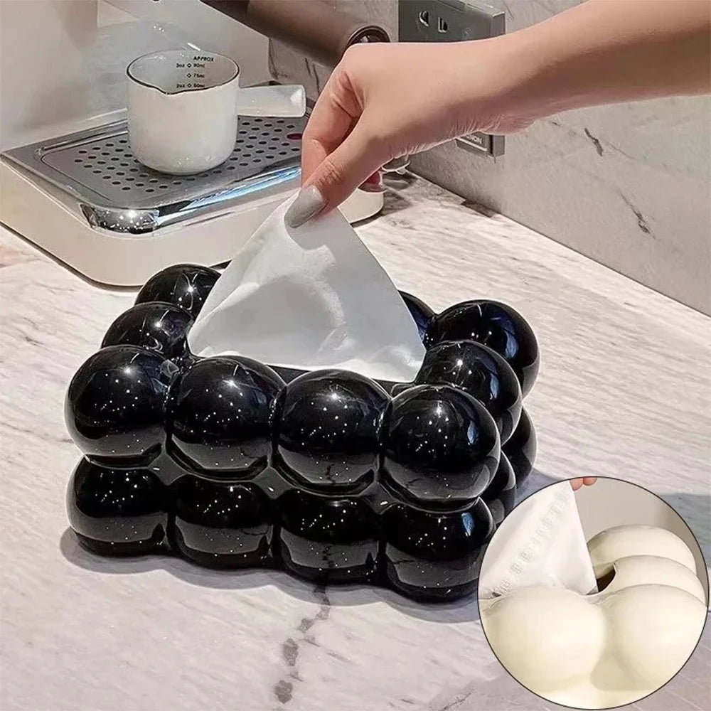 cloud tissue box for decoration and storage - vue 4 sur 8