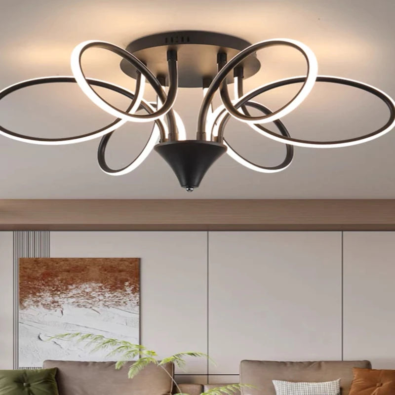 Modern LED ceiling light for stylish interior decor 2024