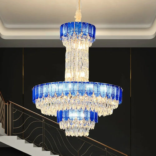 Luxury crystal chandelier for hotel and villa - vue 5 sur 24