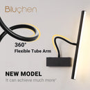 Rechargeable wall light with flexible arm for indoor lighting