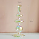 Nordic glass candle holder for weddings and flowers