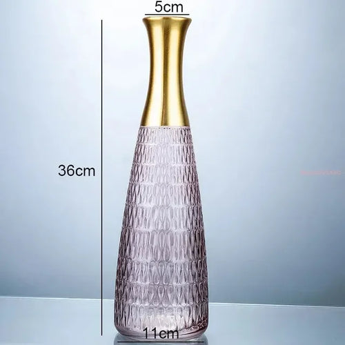 decorative glass vase for modern floral arrangements - vue 7 sur 16