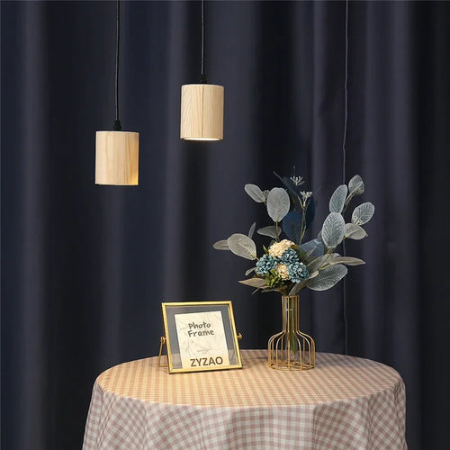 Modern solid wood pendant lights nordic creative style - vue 7 sur 7