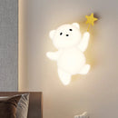 Radish rabbit LED wall light for children's room