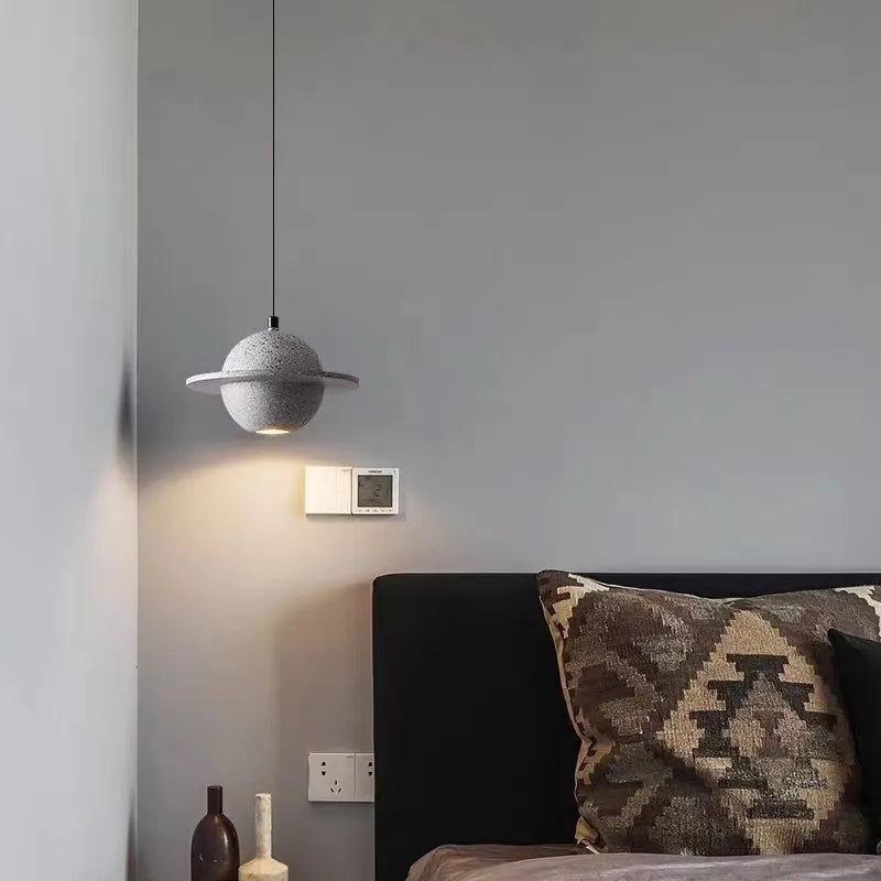 suspension en béton design mini planètes pour décoration intérieure - vue 3 sur 16