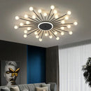 Modern glass chandelier with creative LED lighting