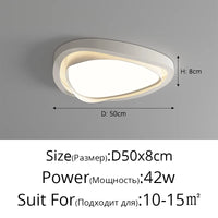 Modern cream living room ceiling light with full spectrum eye protection