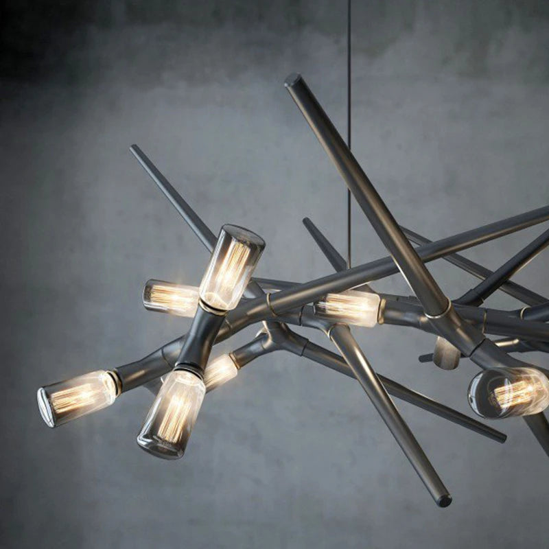 Luxury postmodern roman LED chandelier for hotel - vue 5 sur 13
