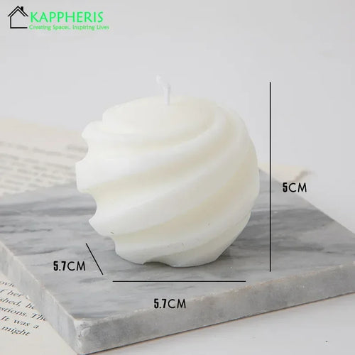 decorative swirl scented candles aesthetic aromatic for home - vue 8 sur 20