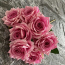 Artificial silk rose for decoration and wedding photography
