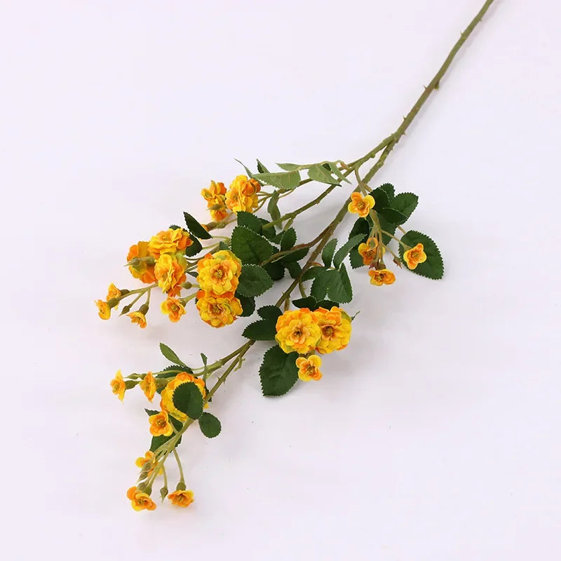 Set of 5 artificial silk roses for floral decoration - vue 10 sur 13