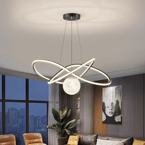 Modern aluminium pendant light for elegant interior decor - vue 4 sur 10