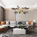 Creative post-modern American minimalist glass chandelier