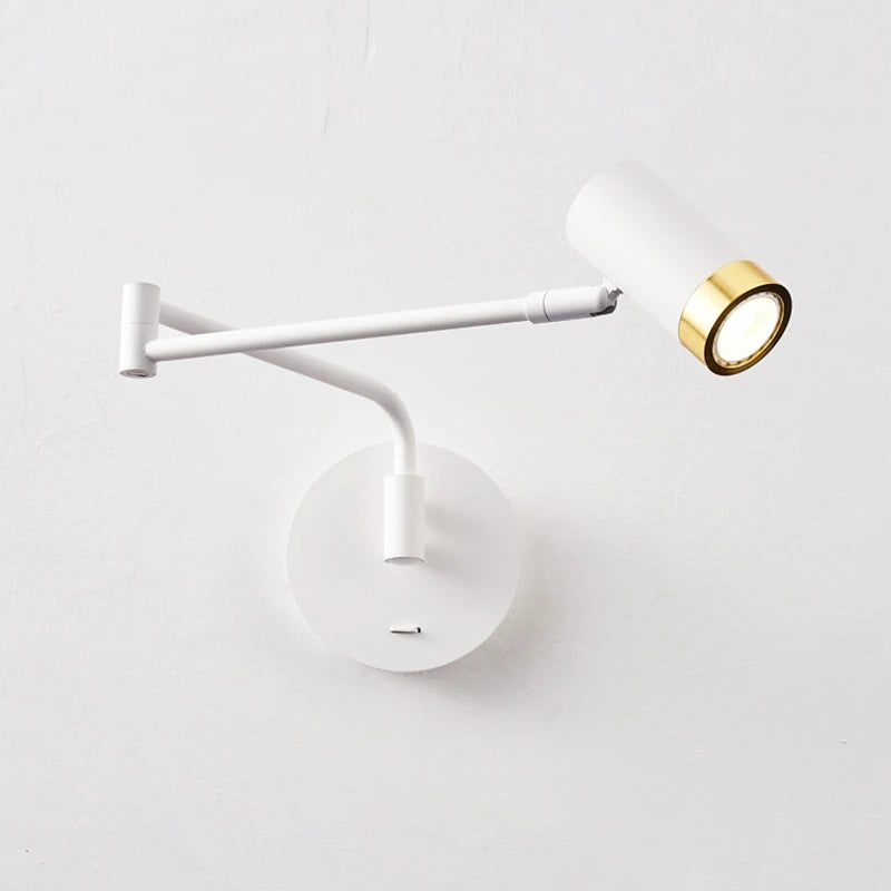Modern telescopic bedside lamp with creative minimalist design