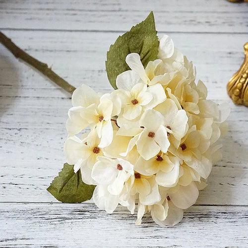 Silk hydrangea bouquet for home decoration and weddings - vue 15 sur 14