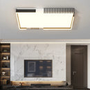 Modern nordic recessed rectangular LED ceiling light