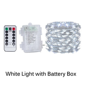 LED string lights with remote control for parties and decorations