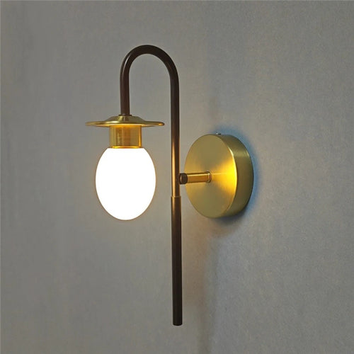 Modern minimalist duck egg LED wall light - vue 2 sur 8
