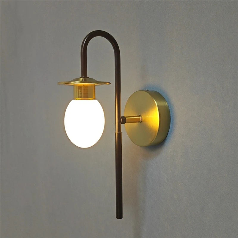 Modern minimalist duck egg LED wall light