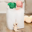 foldable storage basket for dirty laundry with handle