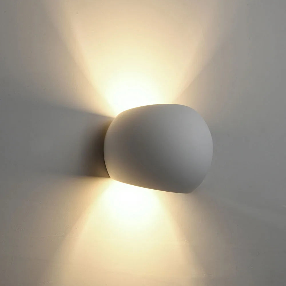 Modern LED wall lamp G9 5W gypsum wall light for bedroom, living room, interior decor