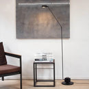 Modern Italian design floor lamp with adjustable swing arm