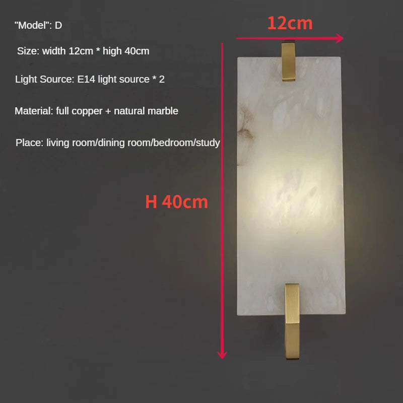 Modern customisable copper LED wall light - vue 10 sur 11