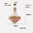Crystal teardrop LED chandelier for interior decoration