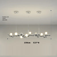Art deco gold chrome LED pendant light for elegant interiors