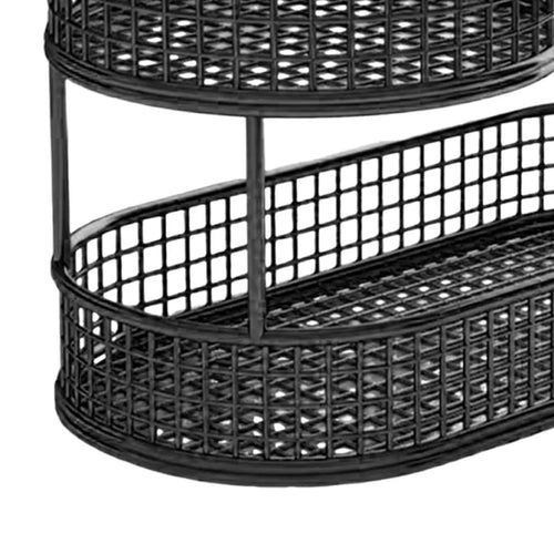 Countertop Fruit Basket Metal Wire Storage Basket, Counter Serving Tray Space Saver Serving Stand Vegetables Storage Rack - vue 5 sur 8