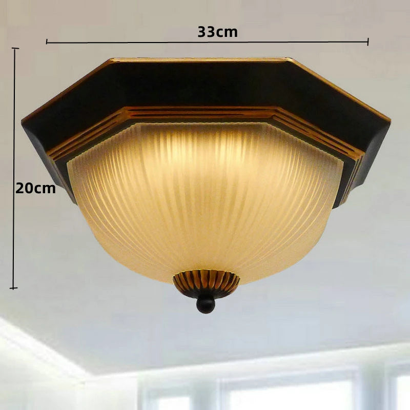 Vintage retro LED ceiling light classic design - vue 7 sur 8