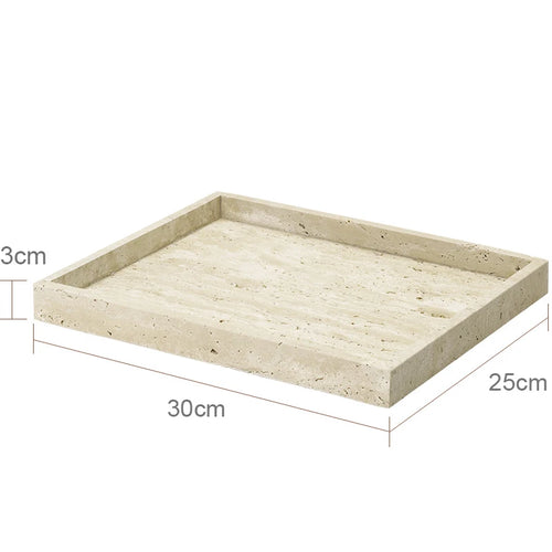 natural marble bathroom accessory set - vue 15 sur 30