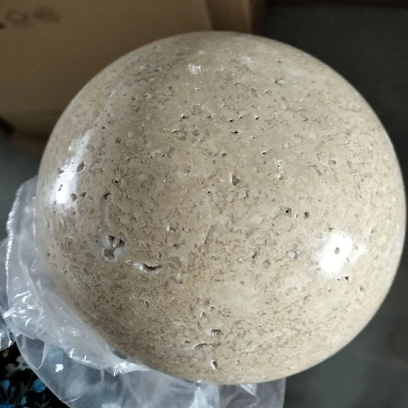 Modern stone wall light with integrated LED and switch - vue 6 sur 8