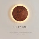 Nordic walnut LED wall light