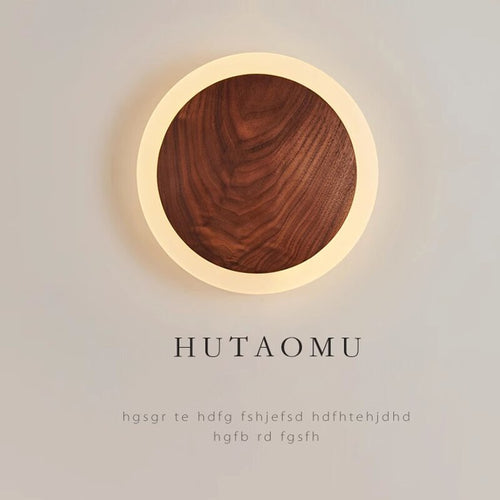 Nordic walnut LED wall light - vue 2 sur 8