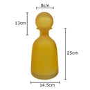 frosted glass vase for artificial flowers modern decoration