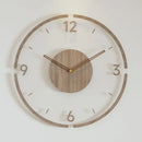 luxury wooden wall watch modern design silent quartz creative