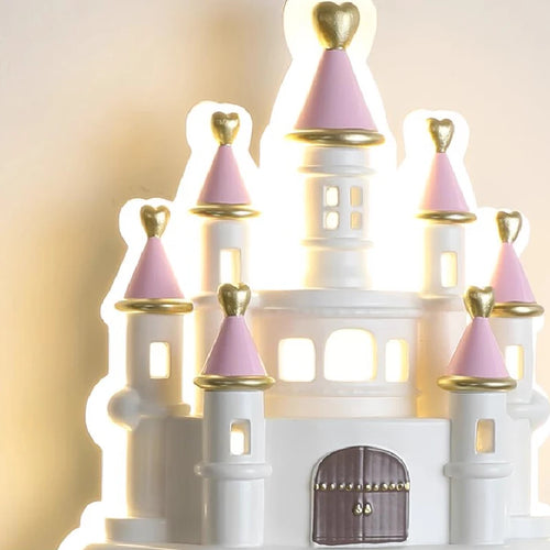 Romantic castle wall light for modern children's bedroom - vue 7 sur 8